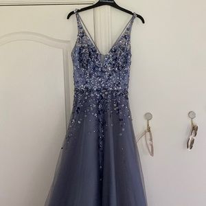 purplish/periwinkle color - only worn once